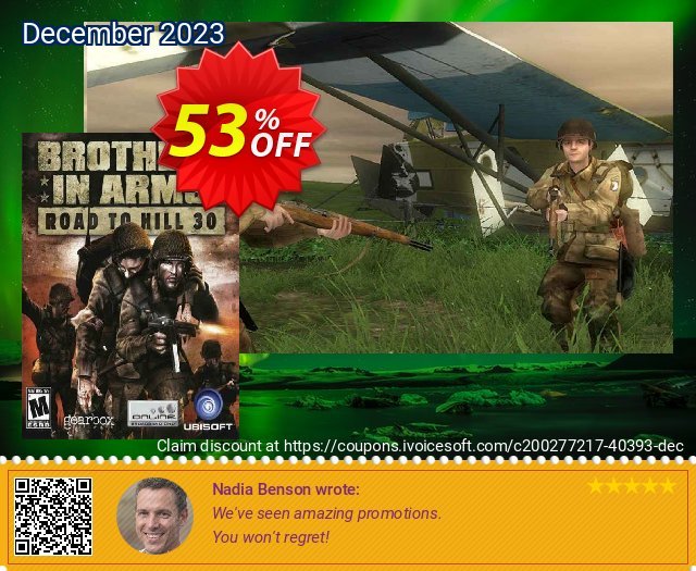 Brothers in Arms: Road to Hill 30 PC eksklusif voucher promo Screenshot