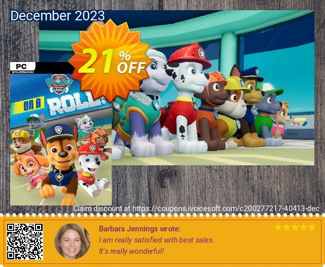 Paw Patrol: On A Roll PC discount 21% OFF, 2024 World Ovarian Cancer Day offering sales. Paw Patrol: On A Roll PC Deal 2024 CDkeys