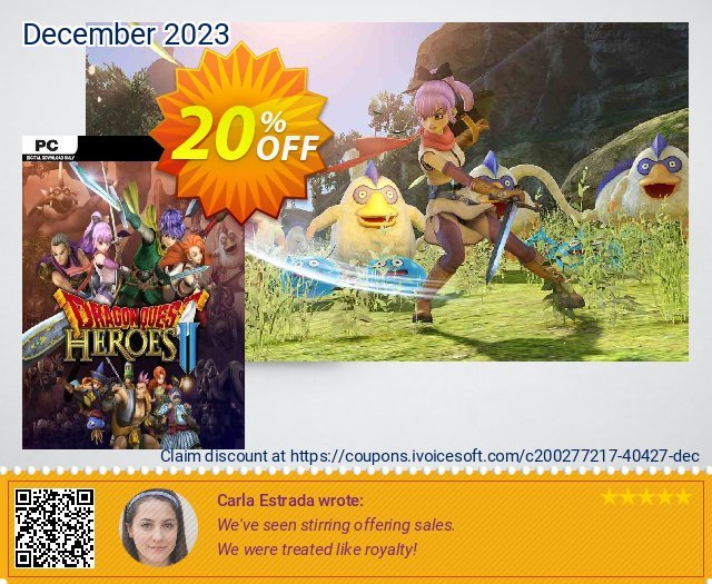 Dragon Quest Heroes II PC discount 20% OFF, 2024 World Press Freedom Day promo sales. Dragon Quest Heroes II PC Deal 2024 CDkeys