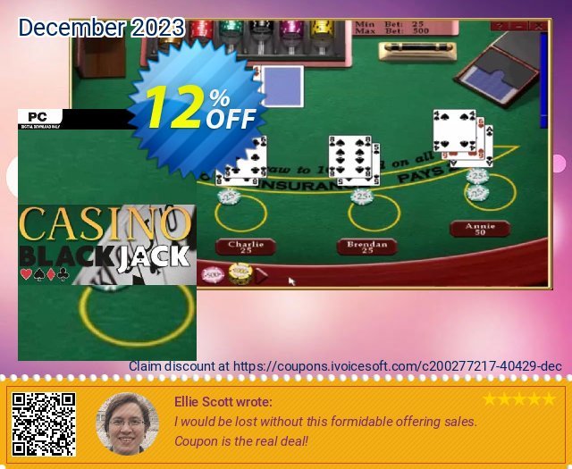 Casino Blackjack PC Spesial promo Screenshot