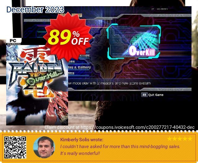 Raiden IV: OverKill PC (EN) teristimewa penjualan Screenshot