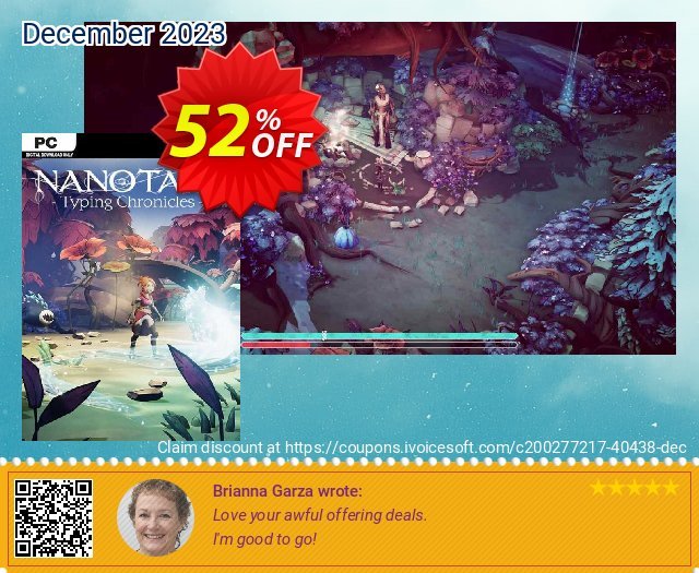 Nanotale - Typing Chronicles PC verblüffend Verkaufsförderung Bildschirmfoto