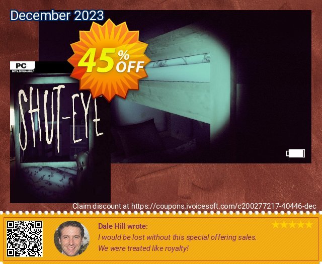 Shut Eye PC discount 45% OFF, 2024 Working Day promo sales. Shut Eye PC Deal 2024 CDkeys