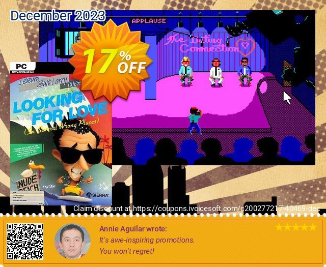 Leisure Suit Larry 2 - Looking For Love (In Several Wrong Places) PC  신기한   가격을 제시하다  스크린 샷