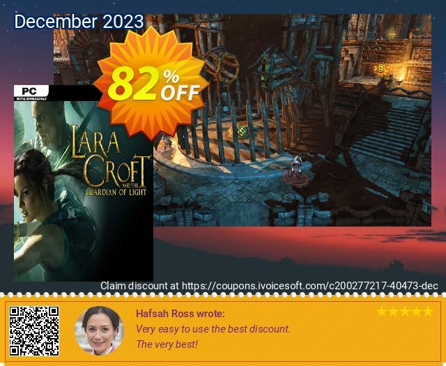 Lara Croft and the Guardian of Light PC verwunderlich Ausverkauf Bildschirmfoto