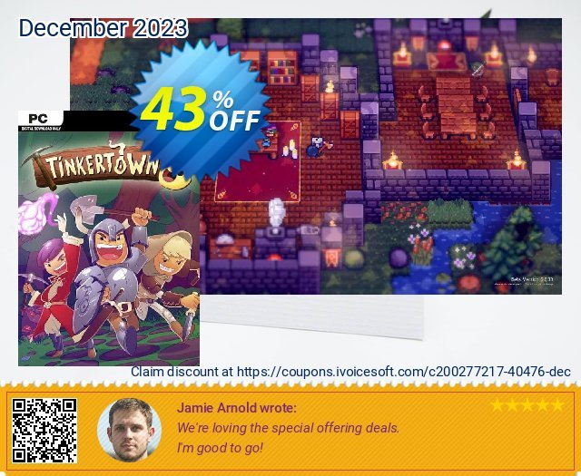 Tinkertown PC beeindruckend Preisnachlass Bildschirmfoto