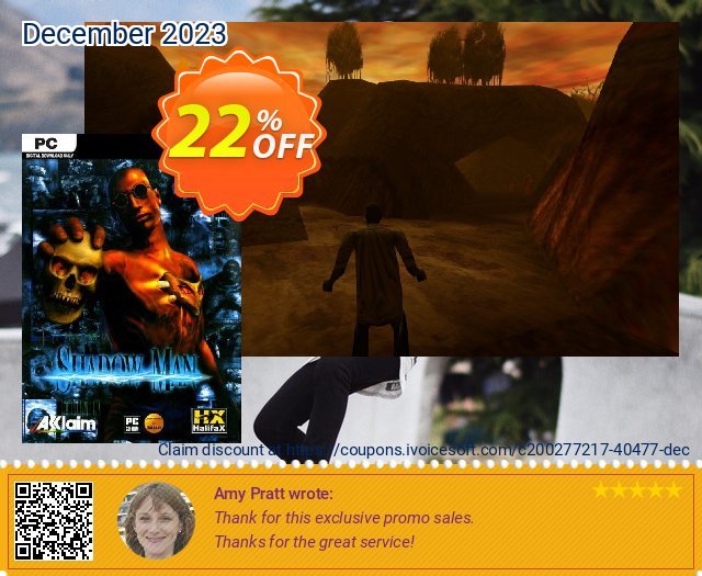Shadow Man PC mengagetkan voucher promo Screenshot