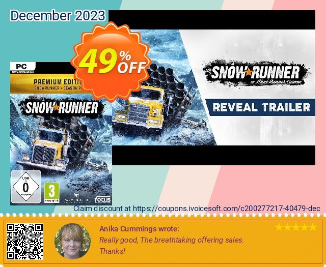 SnowRunner: Premium Edition PC discount 49% OFF, 2024 Spring deals. SnowRunner: Premium Edition PC Deal 2024 CDkeys