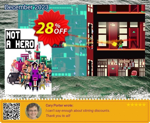 Not A Hero PC discount 28% OFF, 2024 World Press Freedom Day offering sales. Not A Hero PC Deal 2024 CDkeys