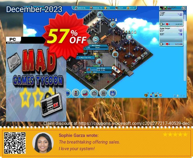 Mad Games Tycoon PC discount 57% OFF, 2024 Mother Day offering sales. Mad Games Tycoon PC Deal 2024 CDkeys