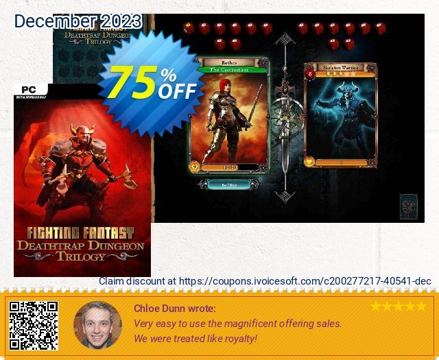 Deathtrap Dungeon Trilogy PC discount 75% OFF, 2024 Working Day promo sales. Deathtrap Dungeon Trilogy PC Deal 2024 CDkeys