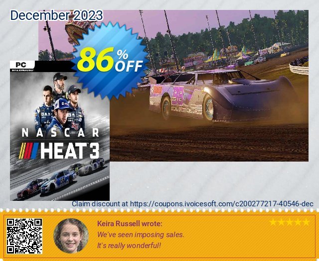 NASCAR Heat 3 PC luar biasa baiknya voucher promo Screenshot