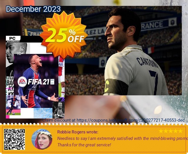 FIFA 21 PC (Steam) discount 25% OFF, 2024 Resurrection Sunday promotions. FIFA 21 PC (Steam) Deal 2024 CDkeys