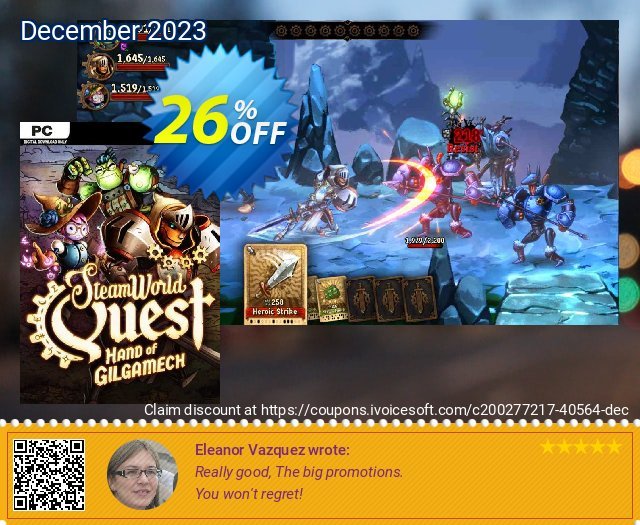 SteamWorld Quest: Hand of Gilgamech PC 偉大な 昇進させること スクリーンショット