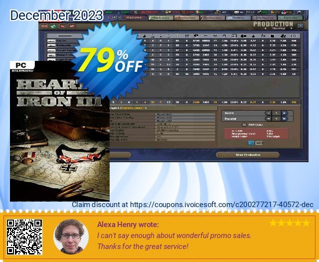 Hearts of Iron III PC impresif penawaran Screenshot