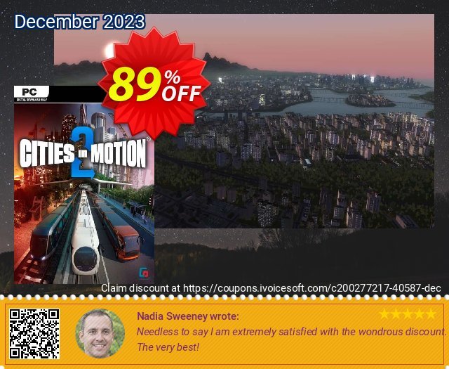 Cities in Motion 2 PC discount 89% OFF, 2024 Easter Day offering sales. Cities in Motion 2 PC Deal 2024 CDkeys