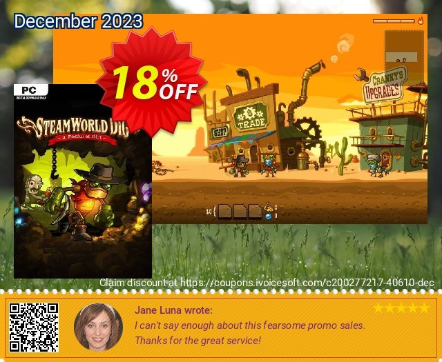 SteamWorld Dig PC exklusiv Außendienst-Promotions Bildschirmfoto
