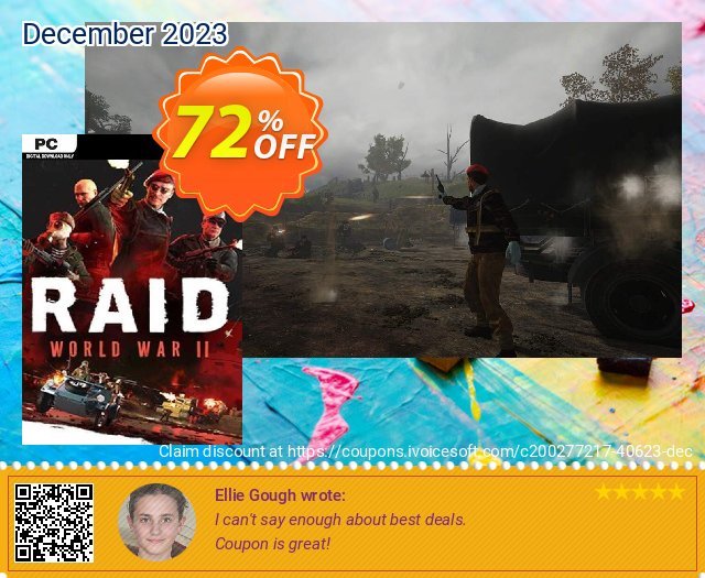 Raid: World War 2 PC wunderschön Ermäßigung Bildschirmfoto