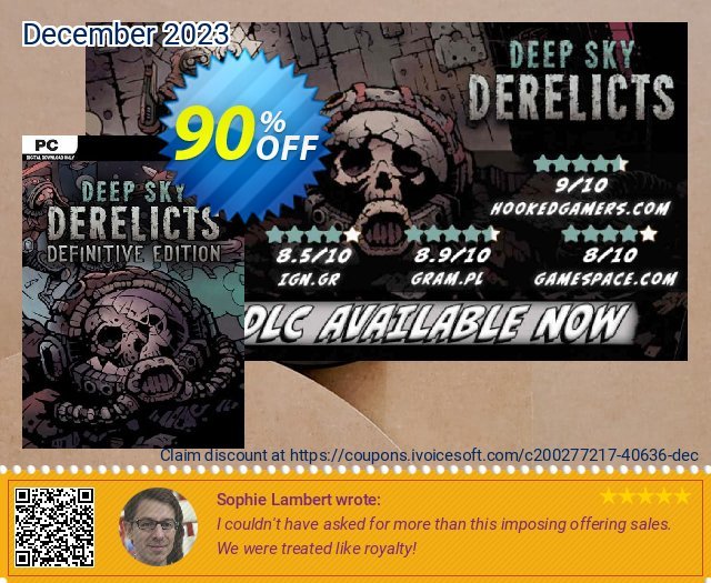 Deep Sky Derelicts: Definitive Edition PC discount 90% OFF, 2024 Working Day promo sales. Deep Sky Derelicts: Definitive Edition PC Deal 2024 CDkeys