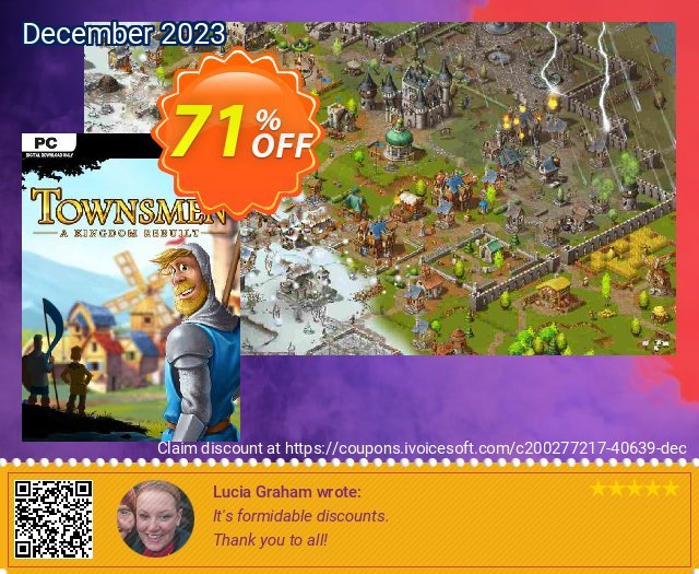 Townsmen - A Kingdom Rebuilt PC 美妙的 产品销售 软件截图