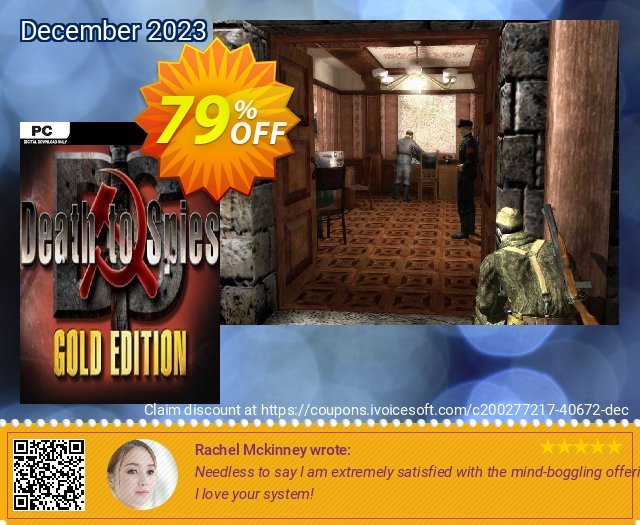 Death to Spies Gold PC discount 79% OFF, 2024 Easter Day offering discount. Death to Spies Gold PC Deal 2024 CDkeys
