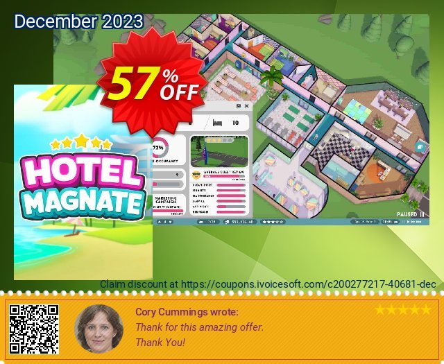 Hotel Magnate PC khas voucher promo Screenshot