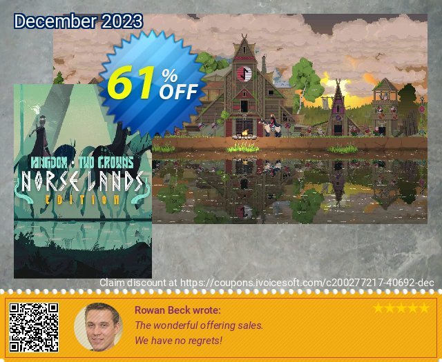 Kingdom Two Crowns: Norse Lands Edition PC  위대하   가격을 제시하다  스크린 샷