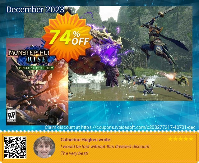 Monster Hunter Rise Deluxe Edition PC discount 74% OFF, 2024 April Fools' Day offering sales. Monster Hunter Rise Deluxe Edition PC Deal 2024 CDkeys