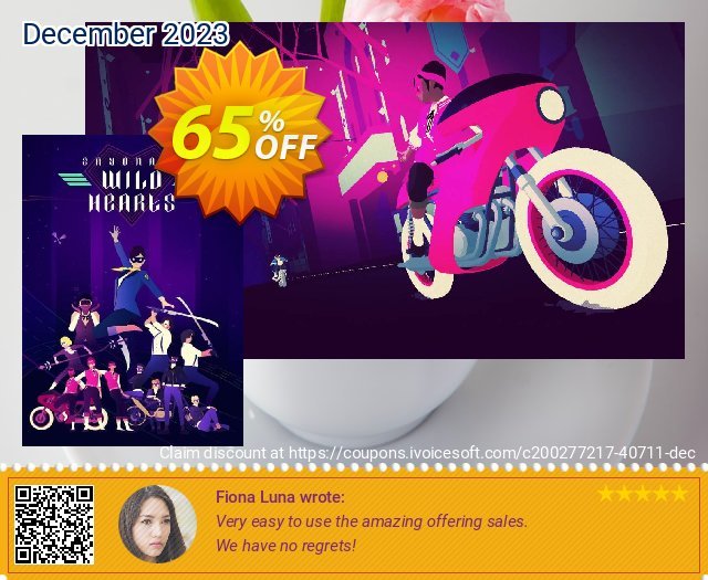 Sayonara Wild Hearts PC großartig Außendienst-Promotions Bildschirmfoto