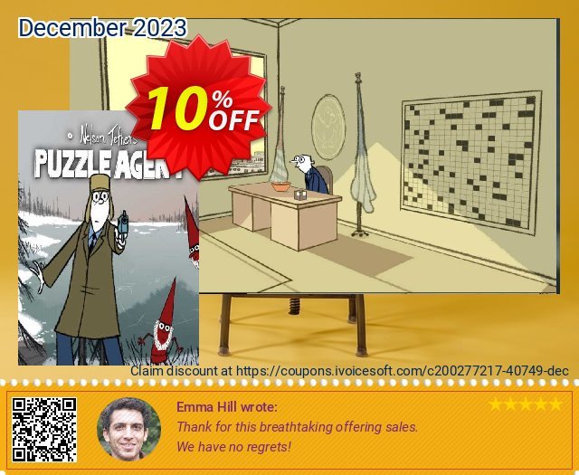 Puzzle Agent PC megah voucher promo Screenshot