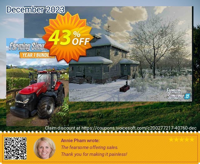 43% OFF] Farming Simulator 22 - Year 1 Bundle PC Coupon code, Feb