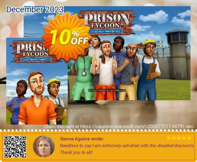 Prison Tycoon: Under New Management PC 10% OFF
