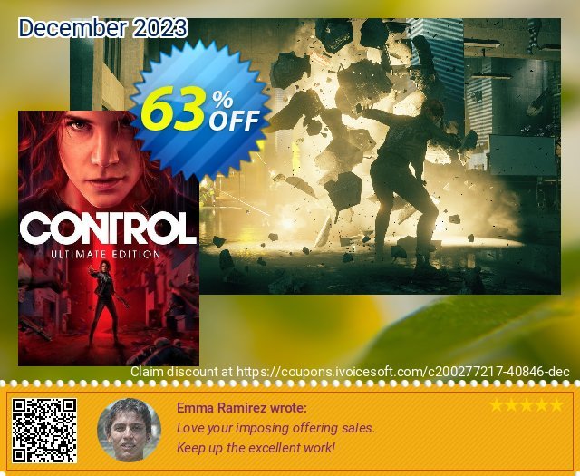 Control Ultimate Edition PC (GOG) discount 63% OFF, 2024 Working Day promo. Control Ultimate Edition PC (GOG) Deal 2024 CDkeys