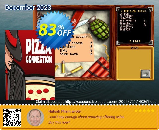 Pizza Connection PC terpisah dr yg lain penawaran waktu Screenshot