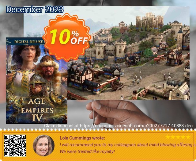 Age of Empires IV: Digital Deluxe Edition Windows 10 PC discount 10% OFF, 2024 Resurrection Sunday offering deals. Age of Empires IV: Digital Deluxe Edition Windows 10 PC Deal 2024 CDkeys