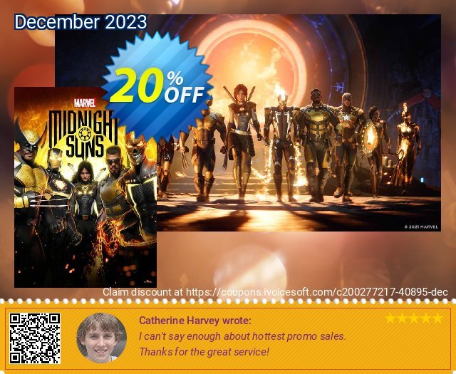 Marvel's Midnight Suns PC discount 20% OFF, 2024 Labour Day sales. Marvel&#039;s Midnight Suns PC Deal 2024 CDkeys