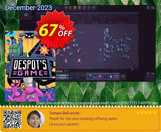 Despot&#039;s Game PC eksklusif voucher promo Screenshot