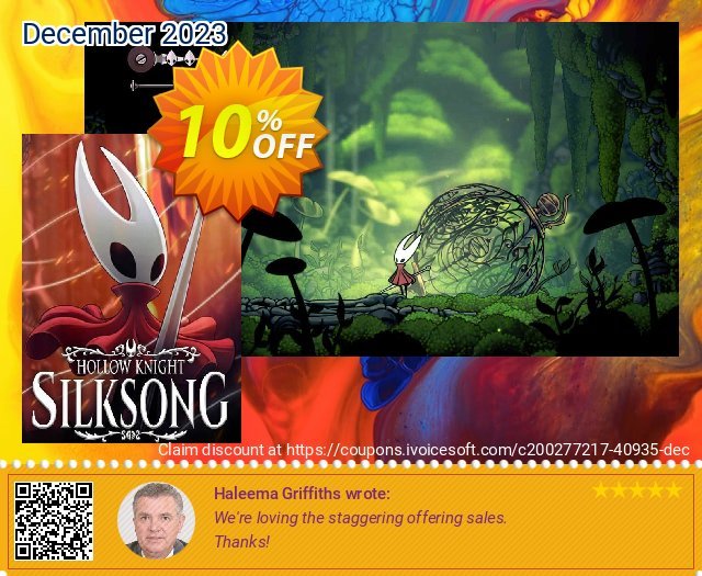 Hollow Knight: Silksong PC überraschend Förderung Bildschirmfoto