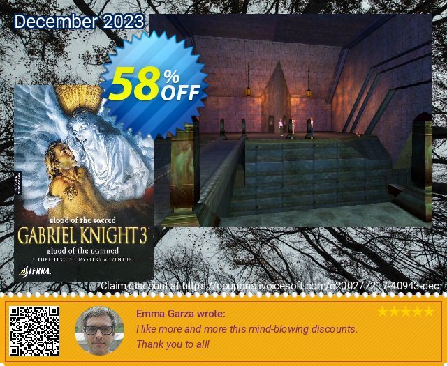 Gabriel Knight 3: Blood of the Sacred, Blood of the Damned PC aufregenden Promotionsangebot Bildschirmfoto