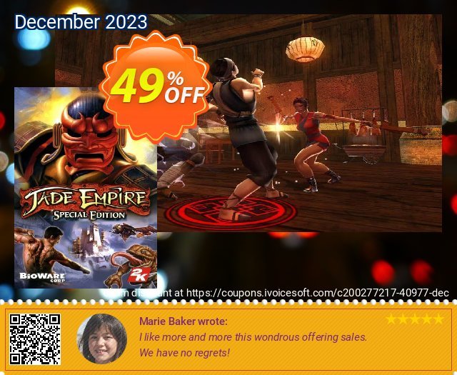 Jade Empire: Special Edition PC discount 49% OFF, 2024 World Press Freedom Day offering deals. Jade Empire: Special Edition PC Deal 2024 CDkeys