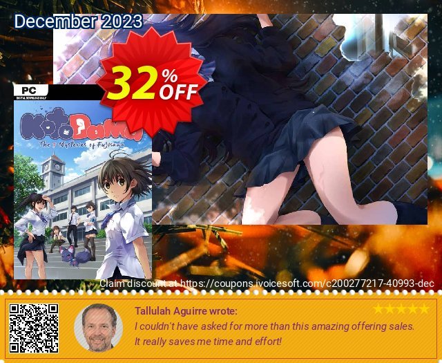 Kotodama: The 7 Mysteries of Fujisawa PC super Promotionsangebot Bildschirmfoto