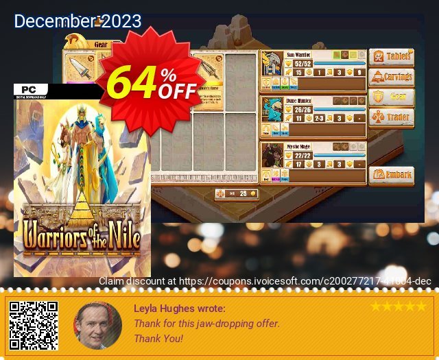 Warriors of the Nile PC discount 64% OFF, 2024 African Liberation Day offering sales. Warriors of the Nile PC Deal 2024 CDkeys