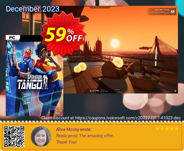 Operation: Tango PC discount 59% OFF, 2024 Int' Nurses Day offering sales. Operation: Tango PC Deal 2024 CDkeys