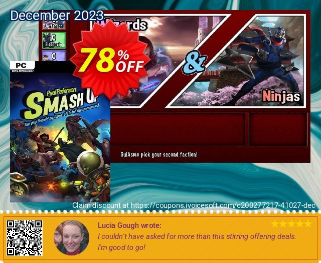 Smash Up PC wundervoll Promotionsangebot Bildschirmfoto