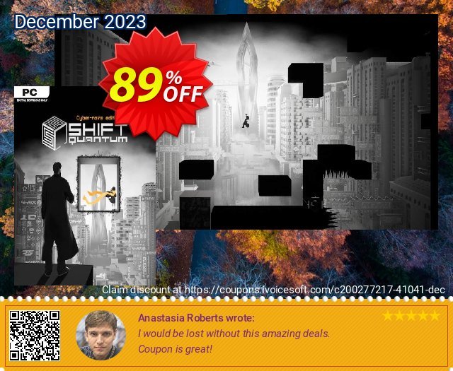 Shift Quantum - A Cyber Noir Puzzle Platformer PC 优秀的 优惠券 软件截图
