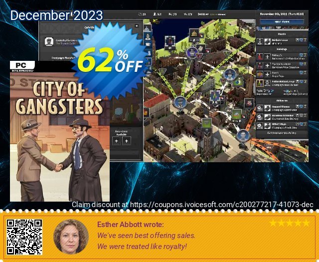City of Gangsters PC terbaik kupon diskon Screenshot