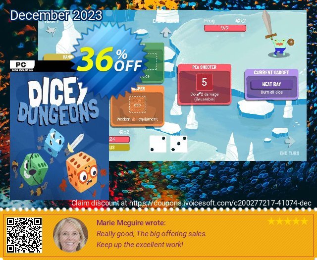 Dicey Dungeons PC discount 36% OFF, 2024 Spring promo sales. Dicey Dungeons PC Deal 2024 CDkeys