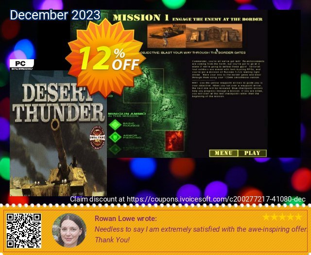 Desert Thunder PC 大的 促销 软件截图