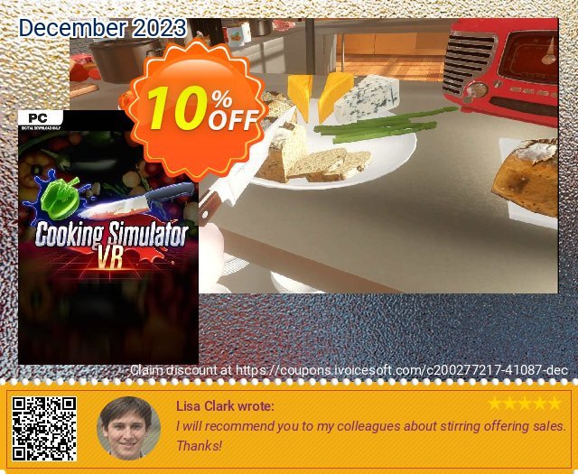 Cooking Simulator VR PC discount 10% OFF, 2024 World Press Freedom Day offer. Cooking Simulator VR PC Deal 2024 CDkeys