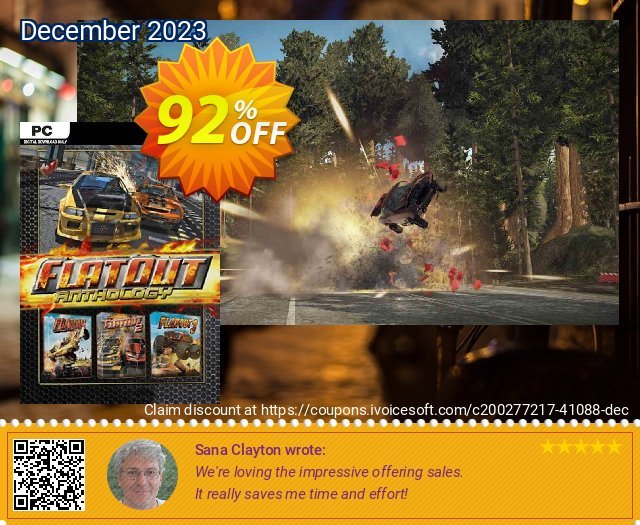 The FlatOut Anthology Pack PC discount 92% OFF, 2024 Resurrection Sunday offer. The FlatOut Anthology Pack PC Deal 2024 CDkeys
